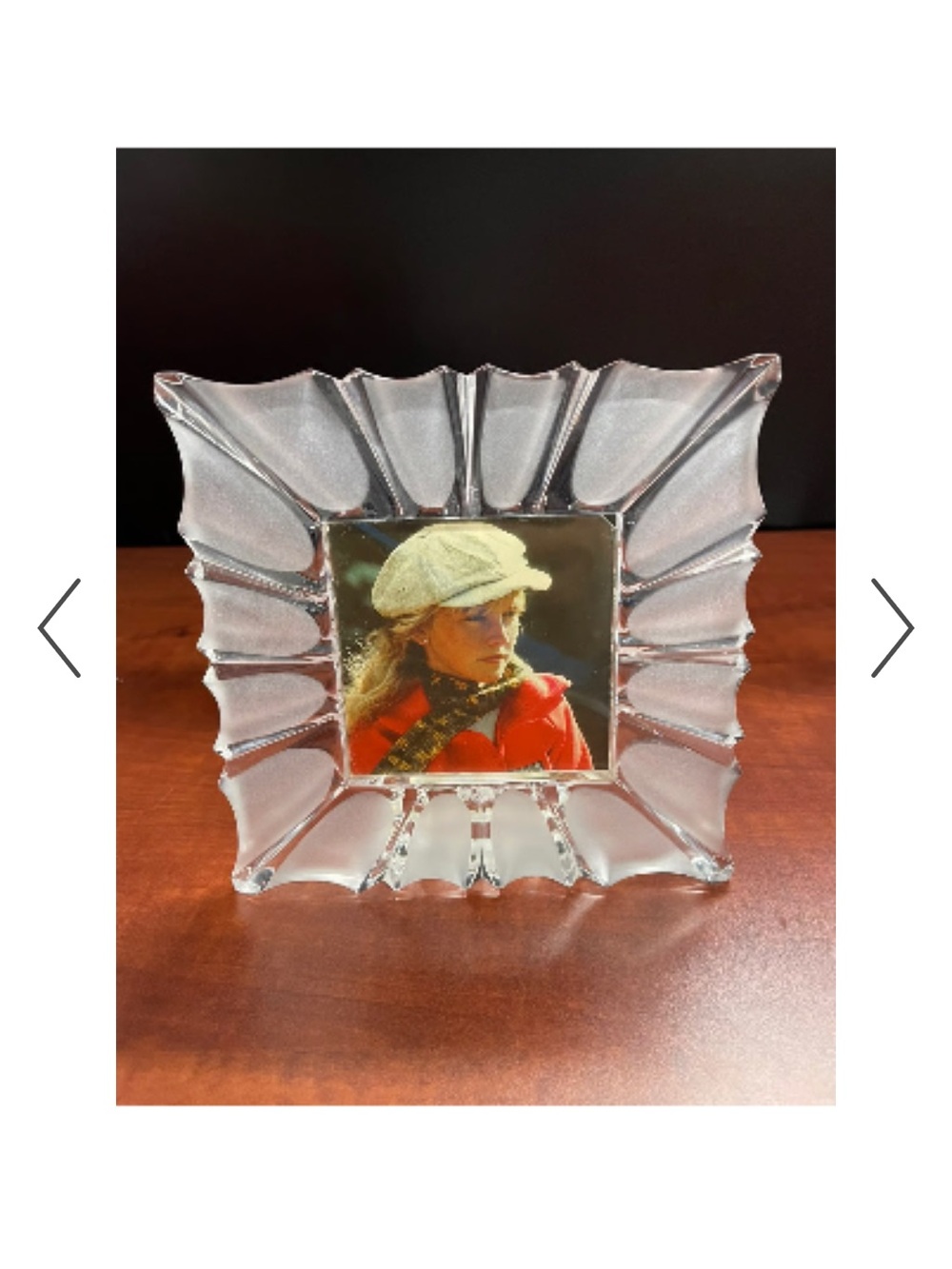 Mikasa Clear Textured Glass Photo Frame
